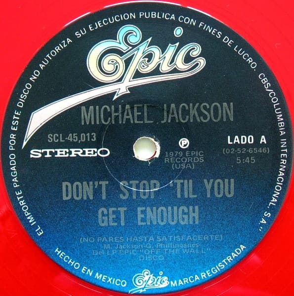 Don't Stop 'Til You Get Enough = No Pares Hasta Satisfacerte