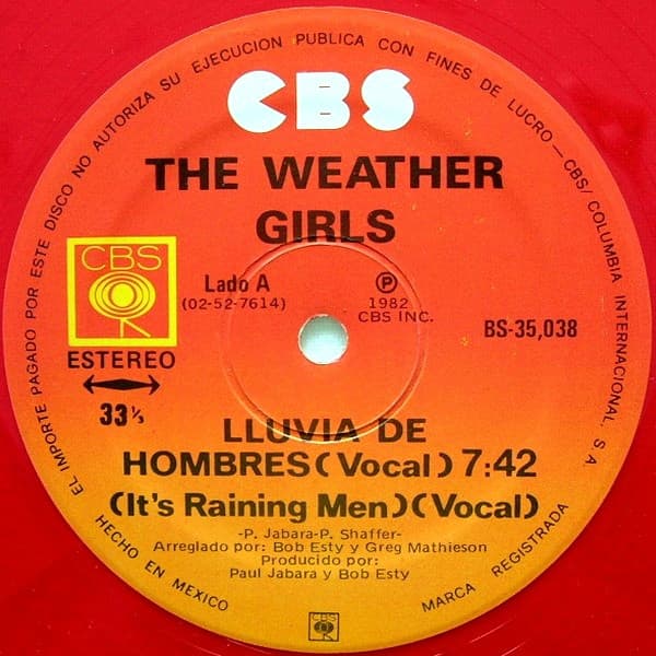 Lluvia De Hombres = It's Raining Men